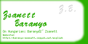 zsanett baranyo business card